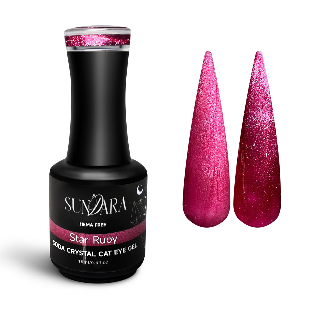 Star Ruby- Soda Crystal Cat Eye Gel Polish