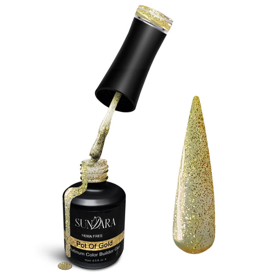 Pot of Gold- Platnium Glitter Builder Gel