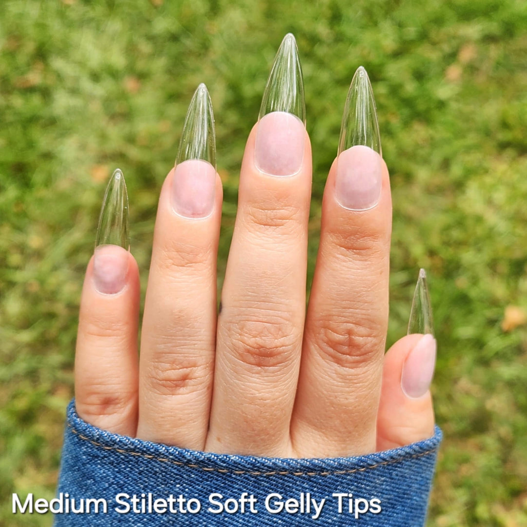 Stilletto Shapes Soft Gelly Tips - Sundara Nails