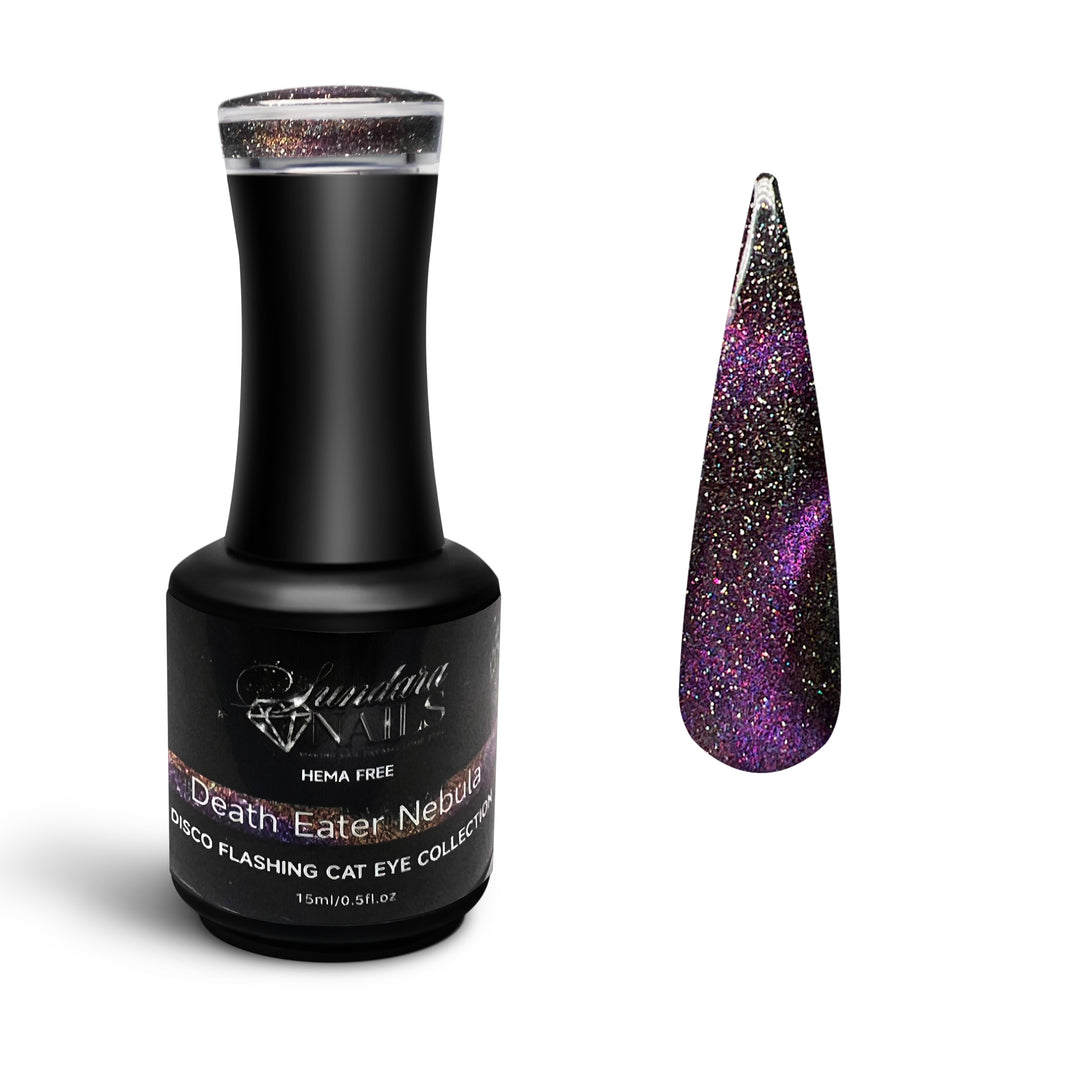 Death Eater Nebula- Flashing Disco Cat Eye Gel Polish