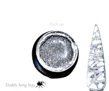 Load image into Gallery viewer, Daddy Long Legs- Reflective Silver Spider Gel
