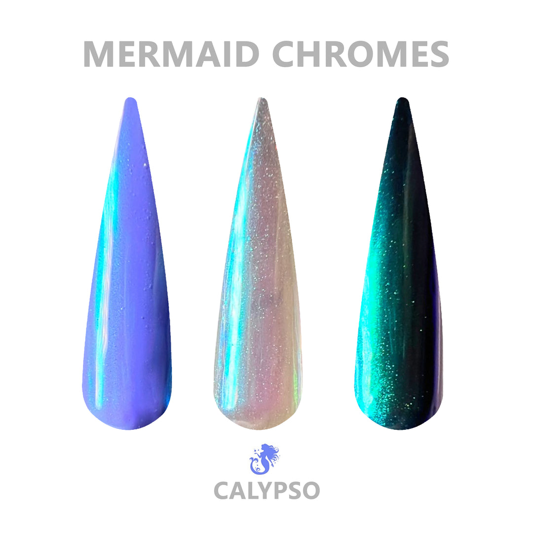 Calypso- Mermaid Chrome Powder - Sundara Nails