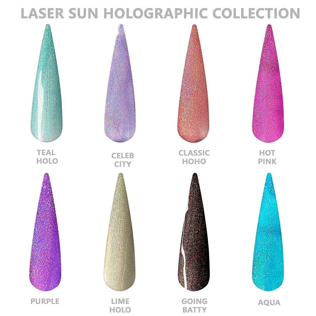 Laser Sun Holographic Glitter Collection (Holographic Glitter) 8 colors