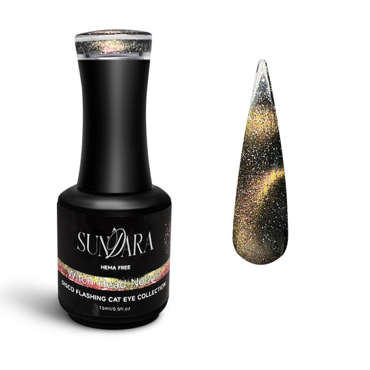 Witch Head Nebula-Flashing Disco Cat Eye Gel Polish