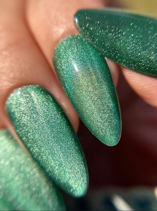 Jungle Teal- Ceramic Cat Eye Gel Polish