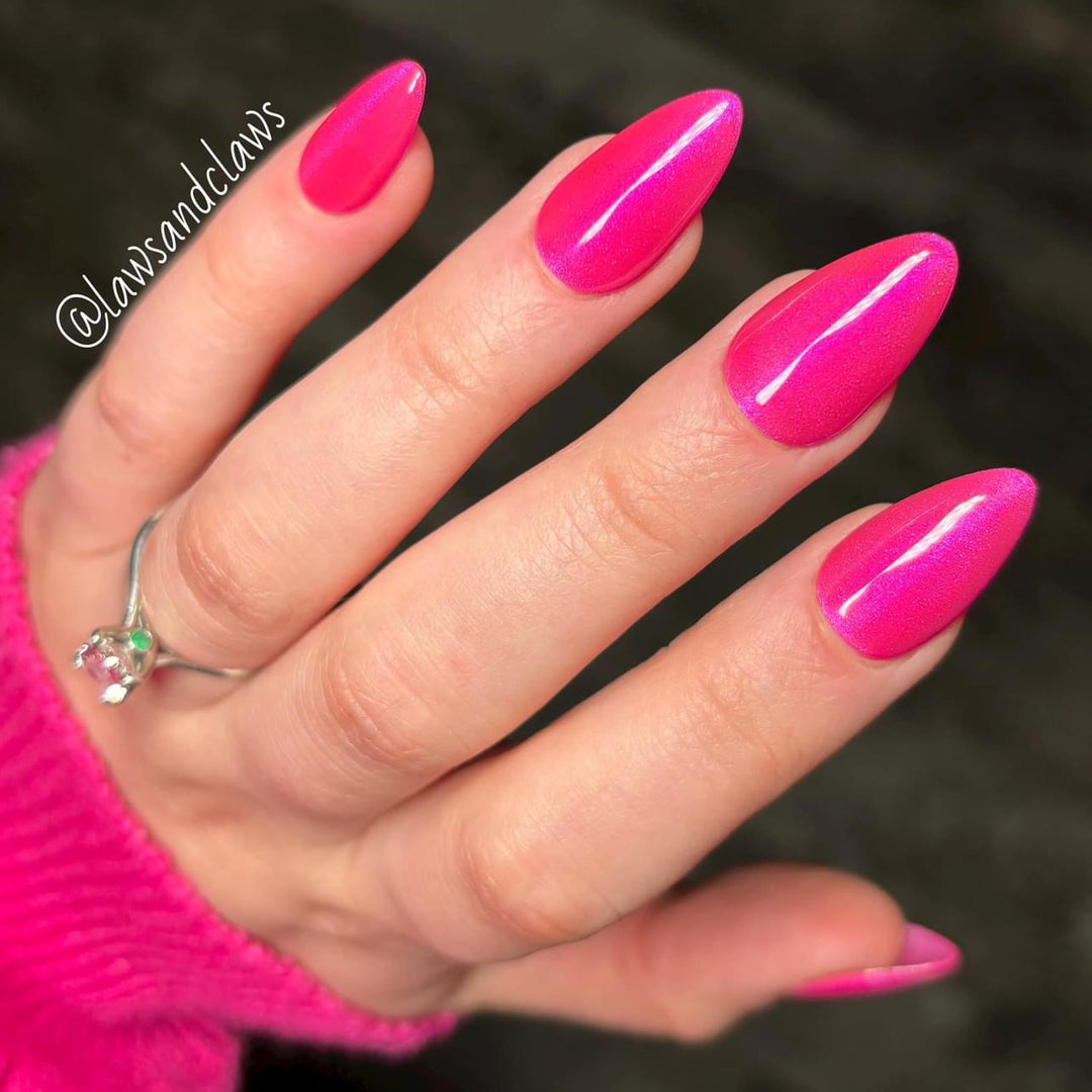 pink, jellyfish gel polish