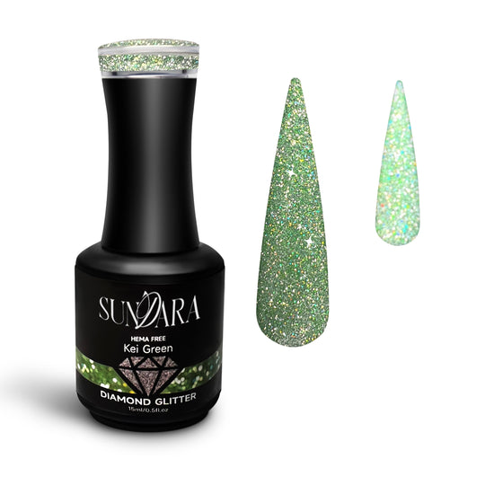 Kei green- Reflective diamond glitter gel