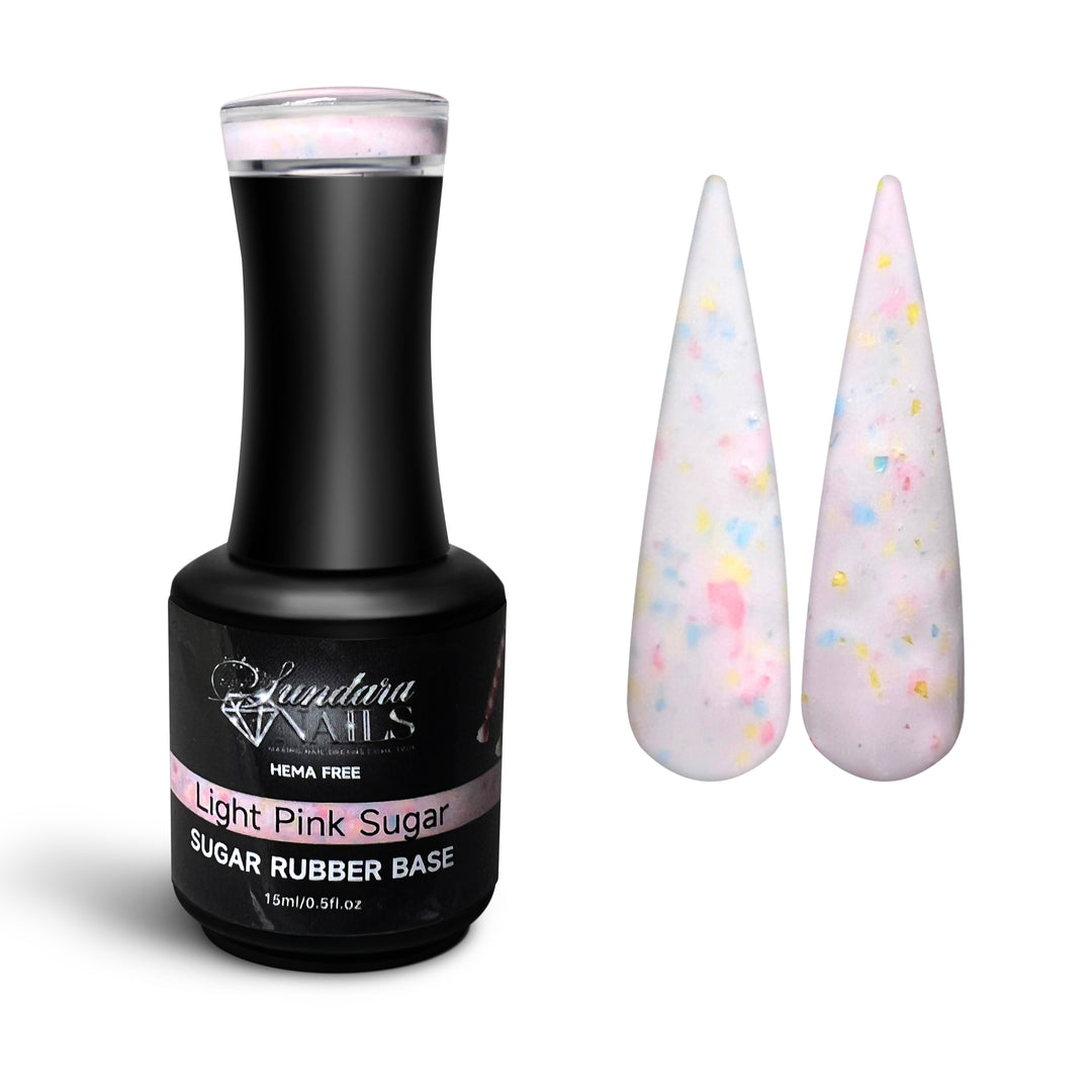 Light pink Sugar  Rubber Base Coat Gel - Sundara Nails