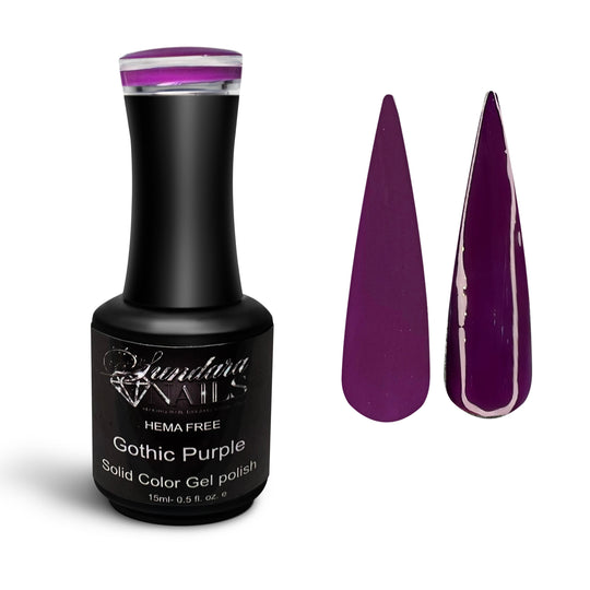 Gothic Purple- Solid gel polish