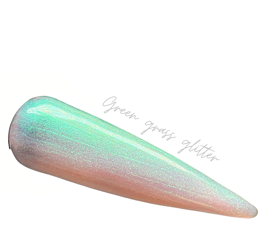 Green Grass Glitter- Builder Gel (Hema Free) - Sundara Nails