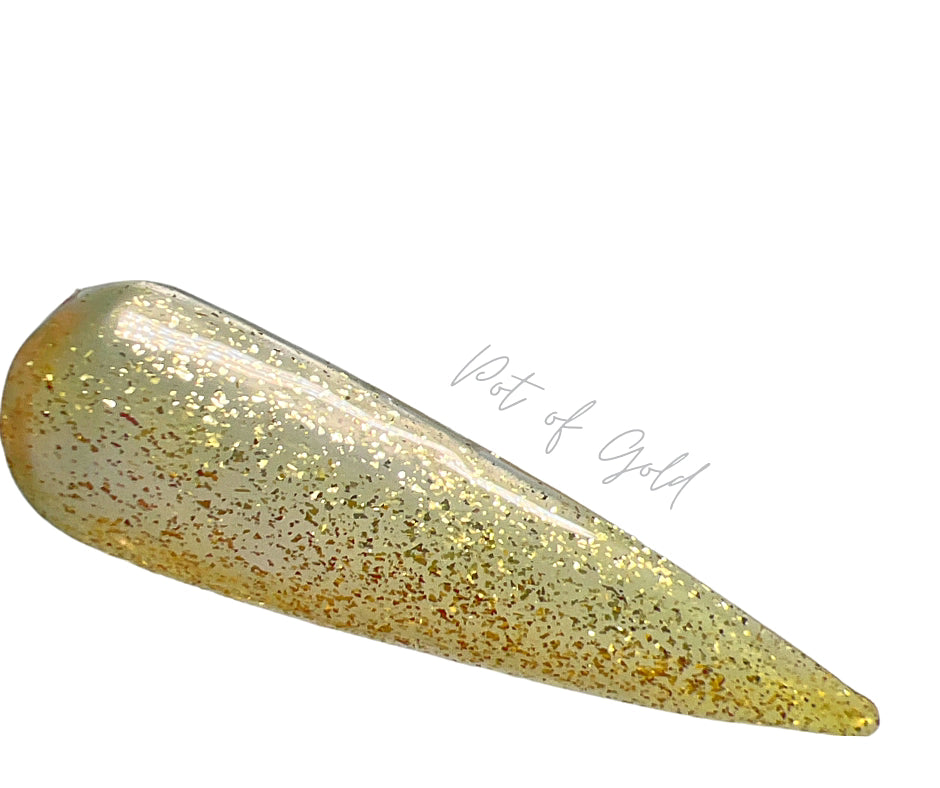 Pot of Gold- Platnium Glitter Builder Gel (Hema Free) - Sundara Nails