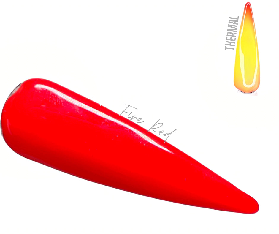 Builder Gel- Fire Red (Thermal)