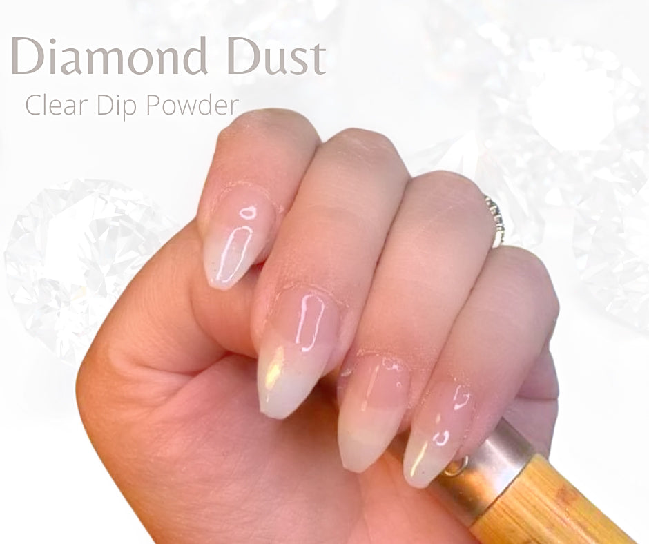 Diamond Dust Clear Dip Powder - Sundara Nails
