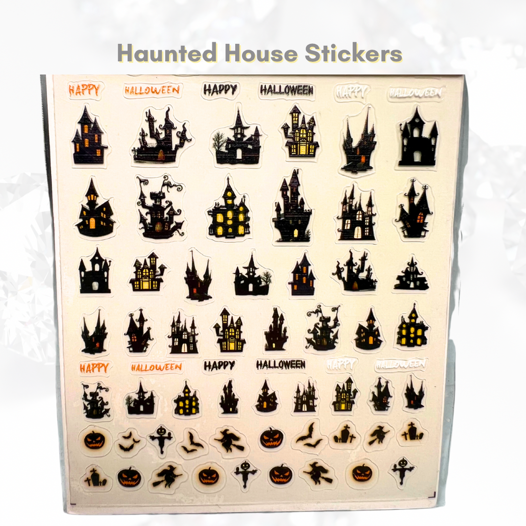 Haunted house stickers