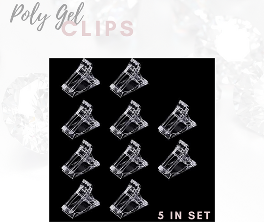 Poly Gel Clips- 5 in Set