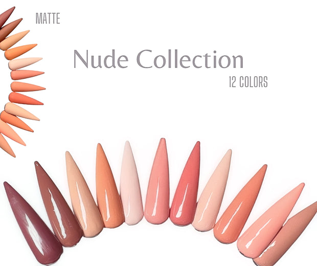 Nude Gel Polish Collection 12 Colors (Hema Free)