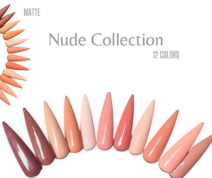 Nude Gel Polish Collection 12 Colors (Hema Free)