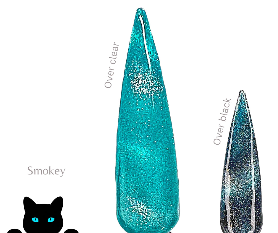 Smokey- Crystal Cat Eye Gel - Sundara Nails
