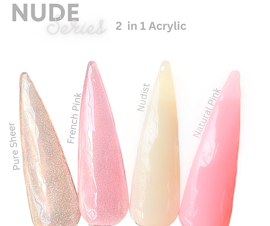 Nude Series- 2 in 1 Acrylic Powder Collection (4 colors)