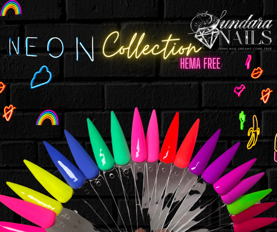SALE Neon Gel Polish Collection 10 Colors (Hema Free) - Sundara Nails