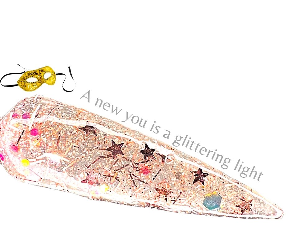 A new you is a glittering light - Sundara Nails