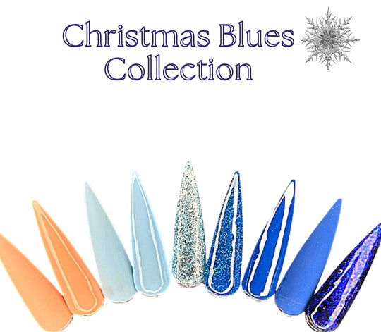 2022 Christmas Blues Gel Polish Collection 6 Colors (Hema Free) - Sundara Nails