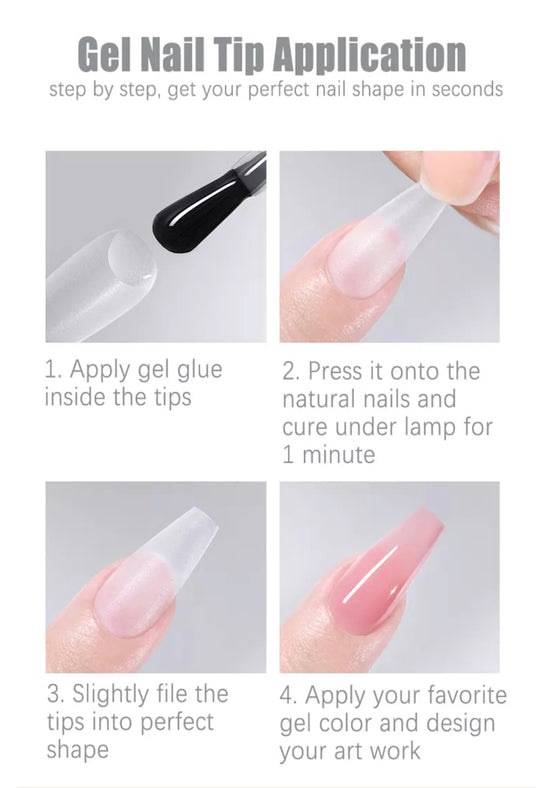 Oval Shapes Soft Gelly Tips