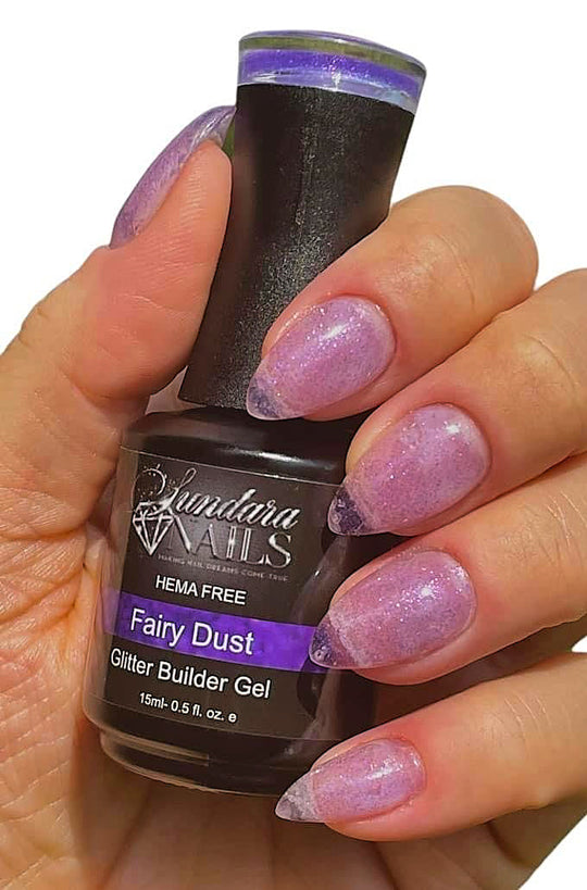 Cured Beauty - Splendor Gel HEMA-Free Glitter Top Coat, Fairy Dust