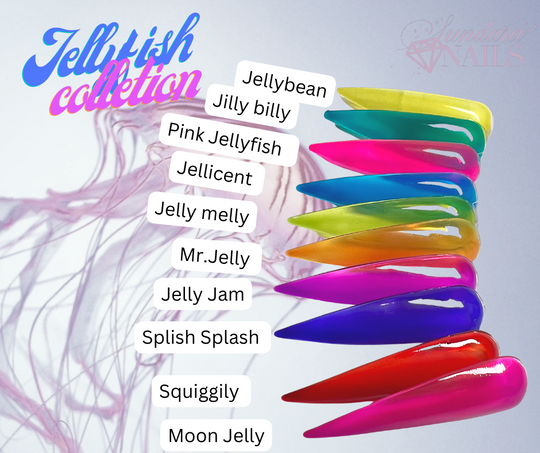 Jellyfish Gel Polish Collection 10 Colors (Hema Free)