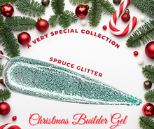 Load image into Gallery viewer, Spruce Glitter-Platinum Glitter Builder Gel
