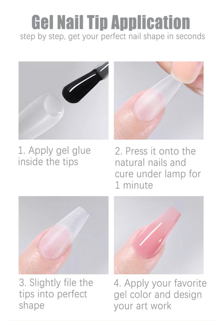 Nail Tips Series / Nail Tip Shapes / Nail Glue