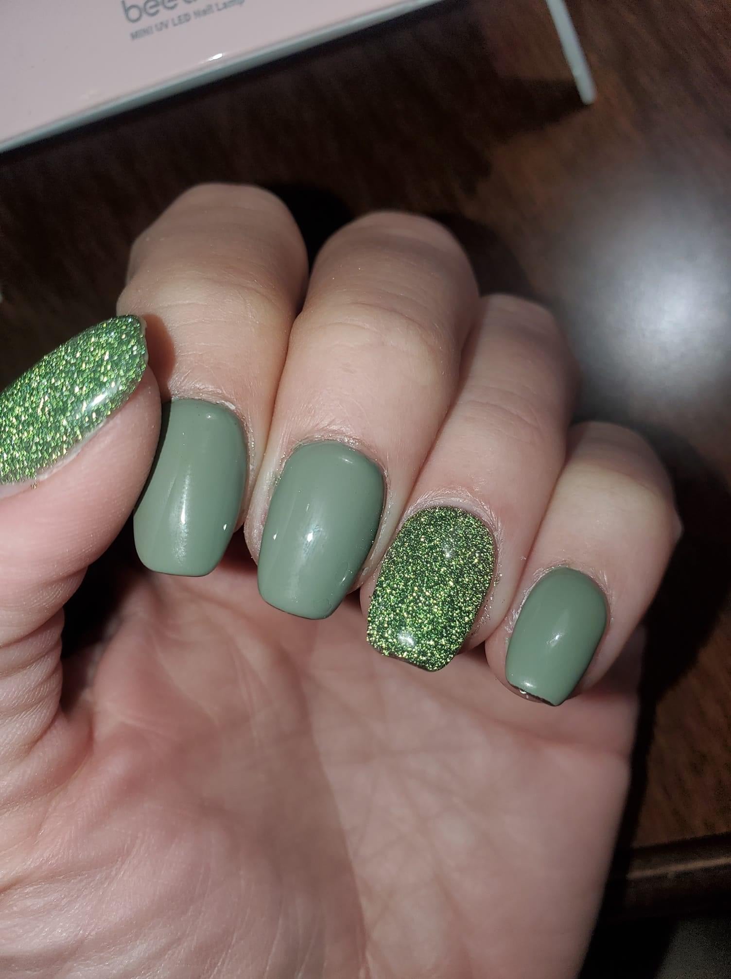 Fall nails army green | Green nails, Army nails, Green nail designs