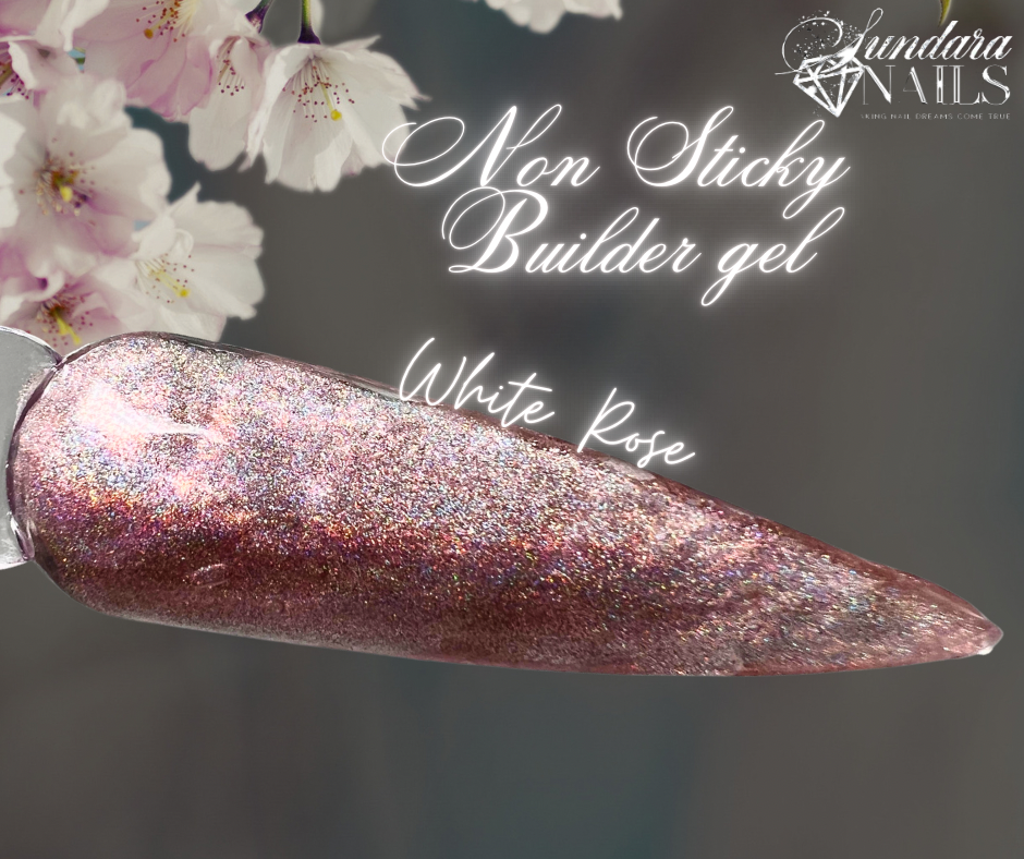 Flower Glitter Collection - Non Sticky 3D Builder Gel in a Pot