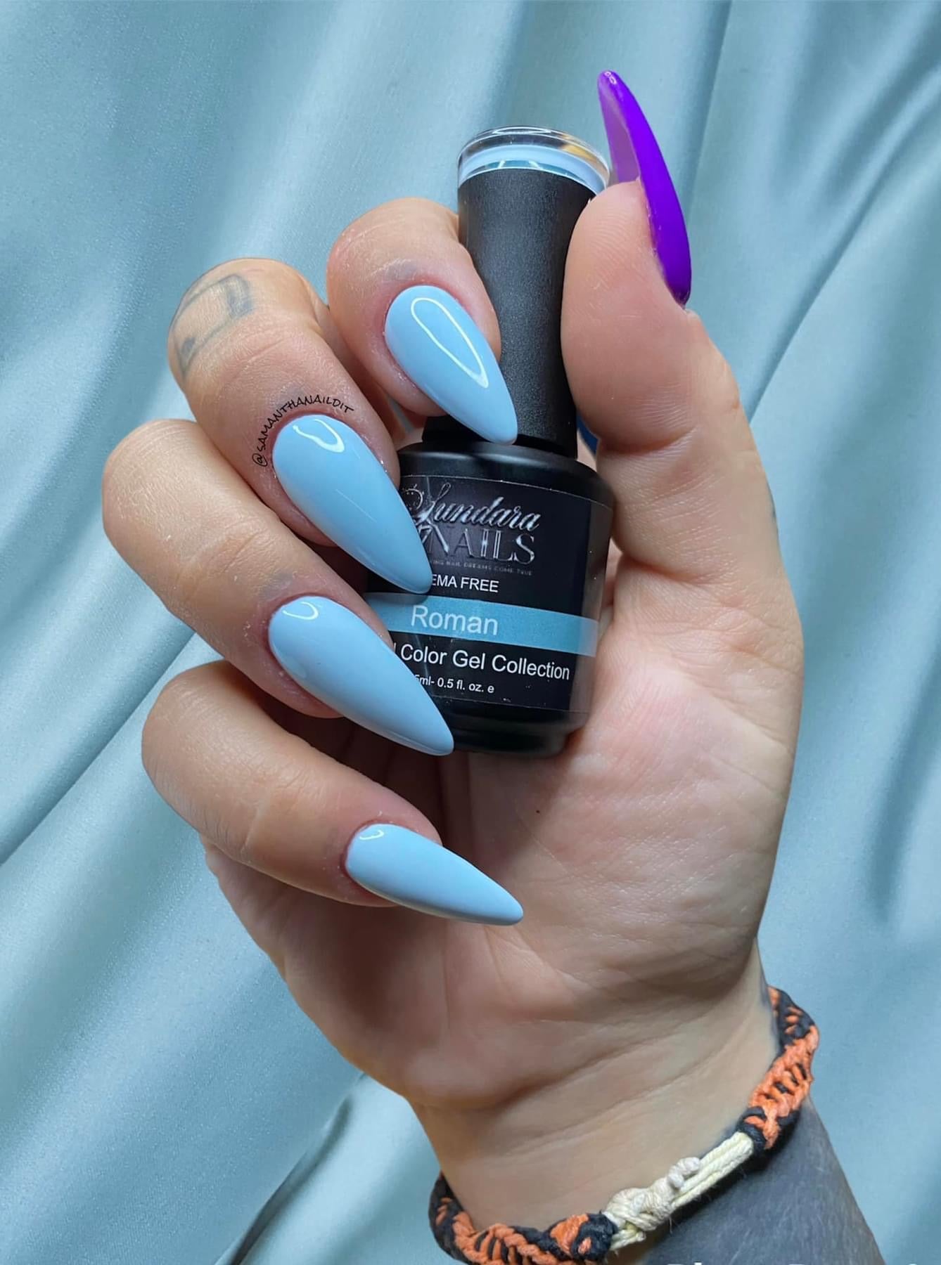 Cerulean | Dusty cerulean blue nail polish | vegan, 10-free, + cruelty-free  – Olive Ave Polish